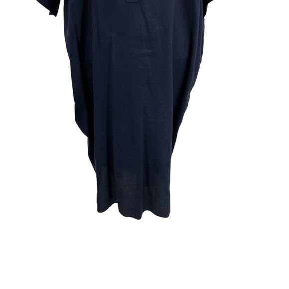 Ocean + Main Easy Cotton Caftan Dress‎ Navy Blue Plus Size 1X - Picture 5 of 16